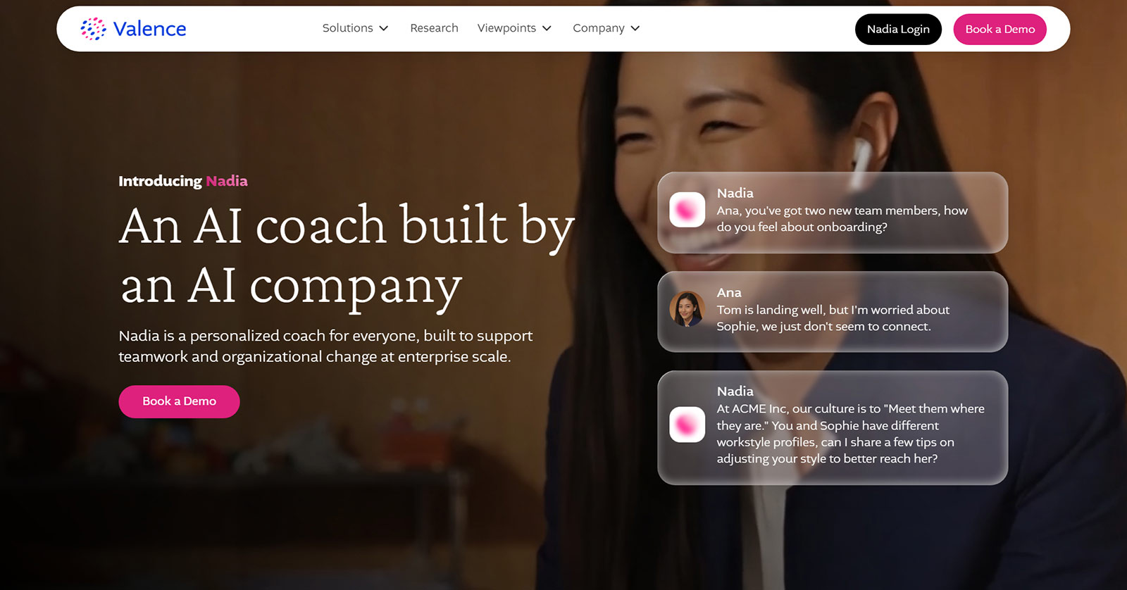 Nadia公式Webサイト