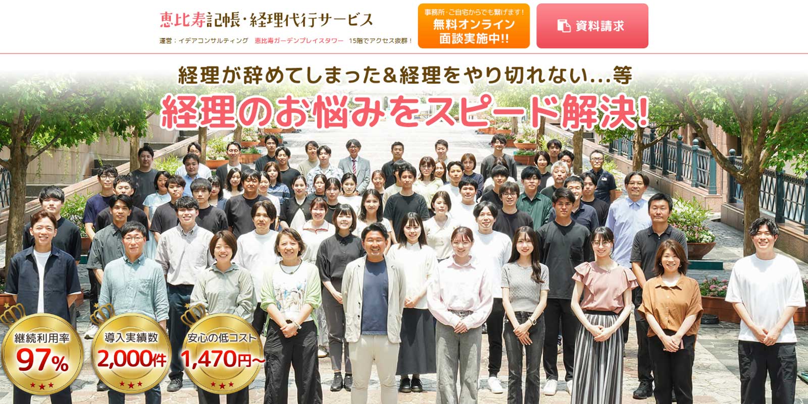 恵比寿記帳・経理代行サービス公式Webサイト