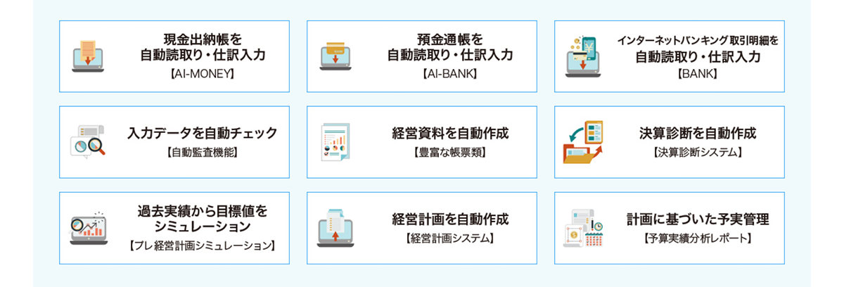 経理業務の効率化と経営管理を支援するオールインワン型の会計システム