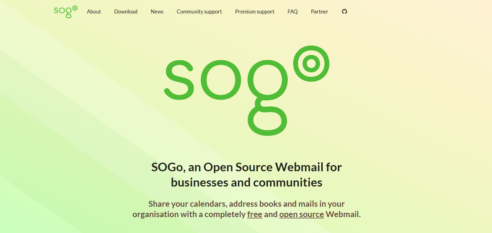 SOGo公式Webサイト