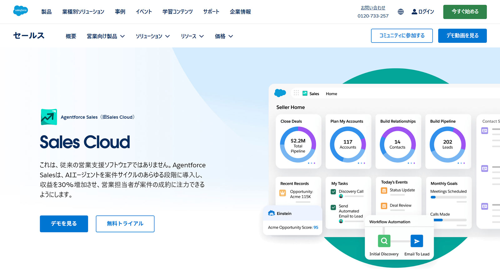Agentforce Sales公式Webサイト