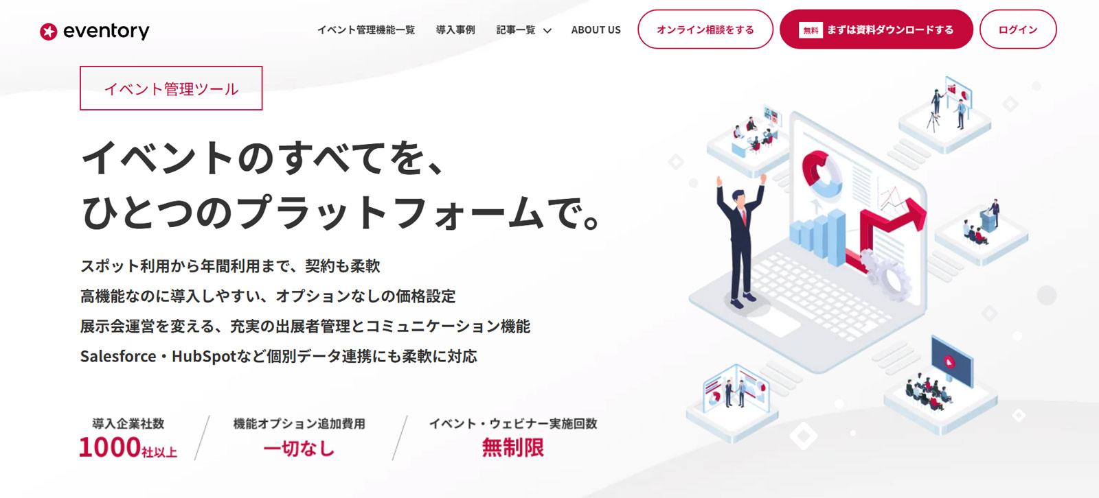 eventory公式Webサイト