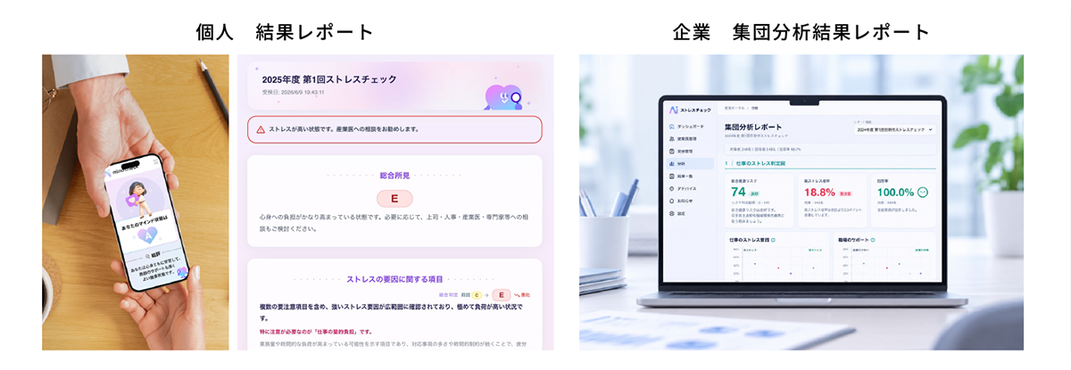 セルフケアの促進や職場改善の検討もスムーズ