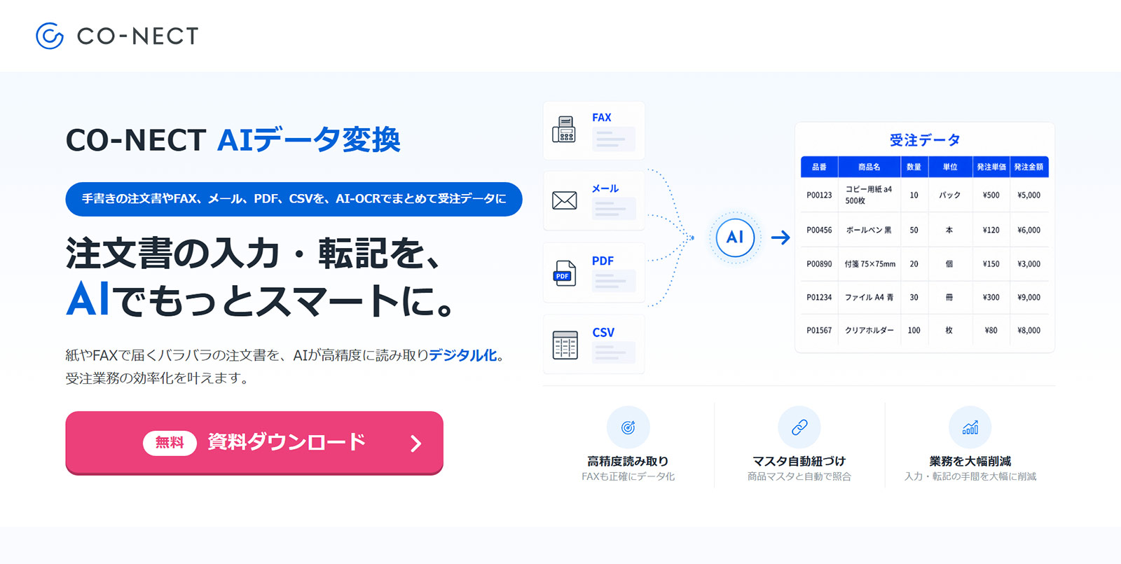 CO-NECT AIデータ変換公式Webサイト